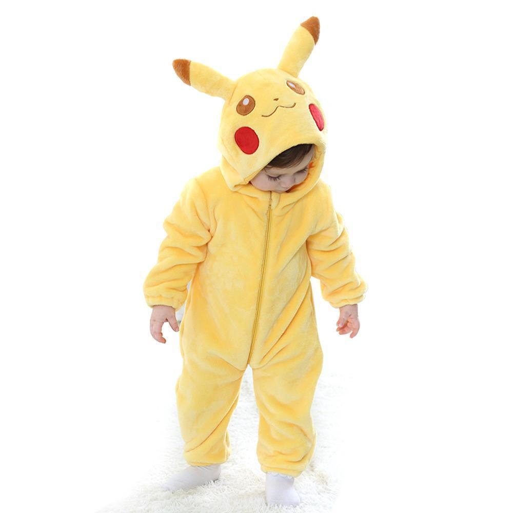 Pokemon Pikachu Baby Infant Toddler Kigurumi Animal onesies Pajamas Costumes - Pajamasbuy