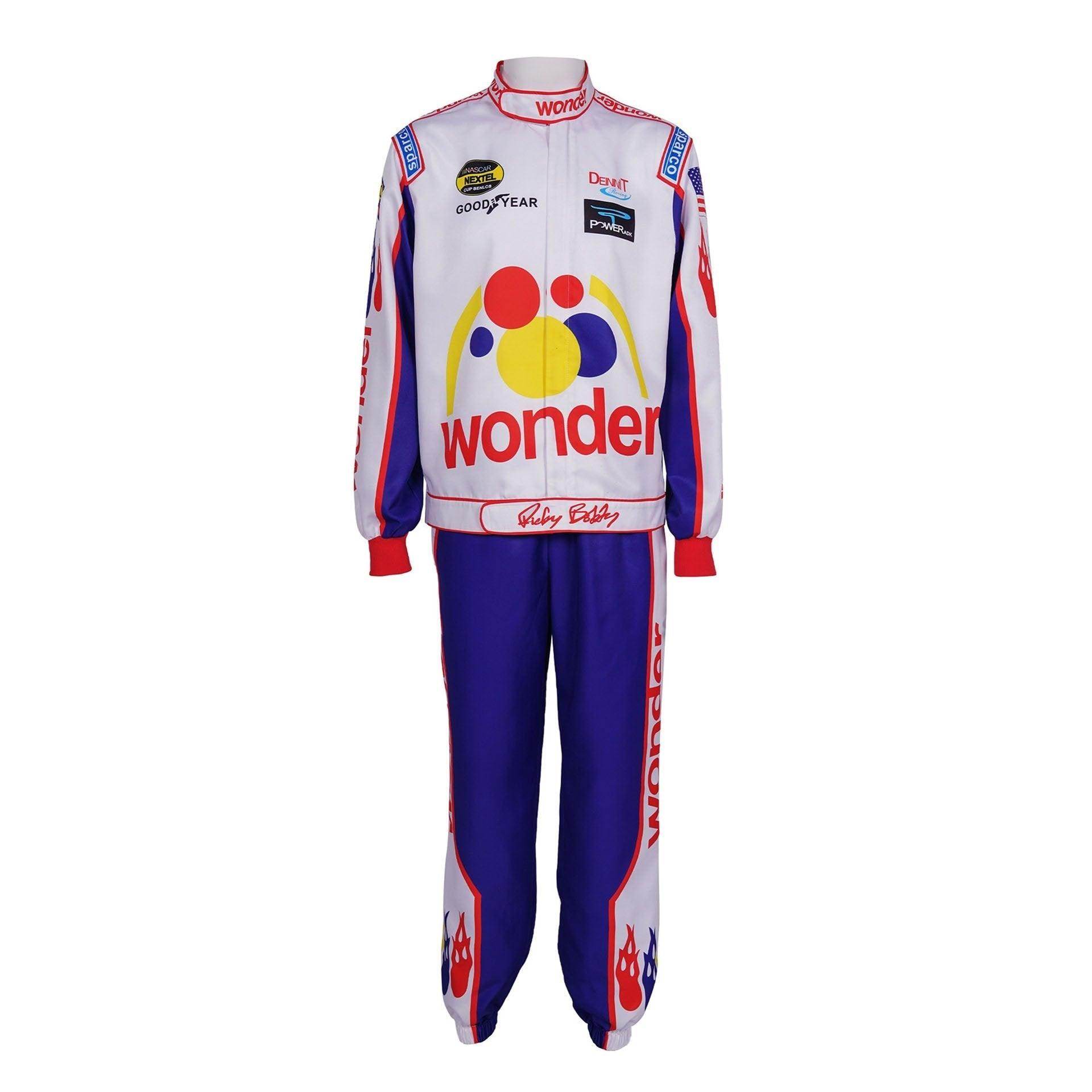 Ricky Bobby Nascar Cosplay Costume Talladega Nights Wonder Bread Racing Apparel - Ecosfun