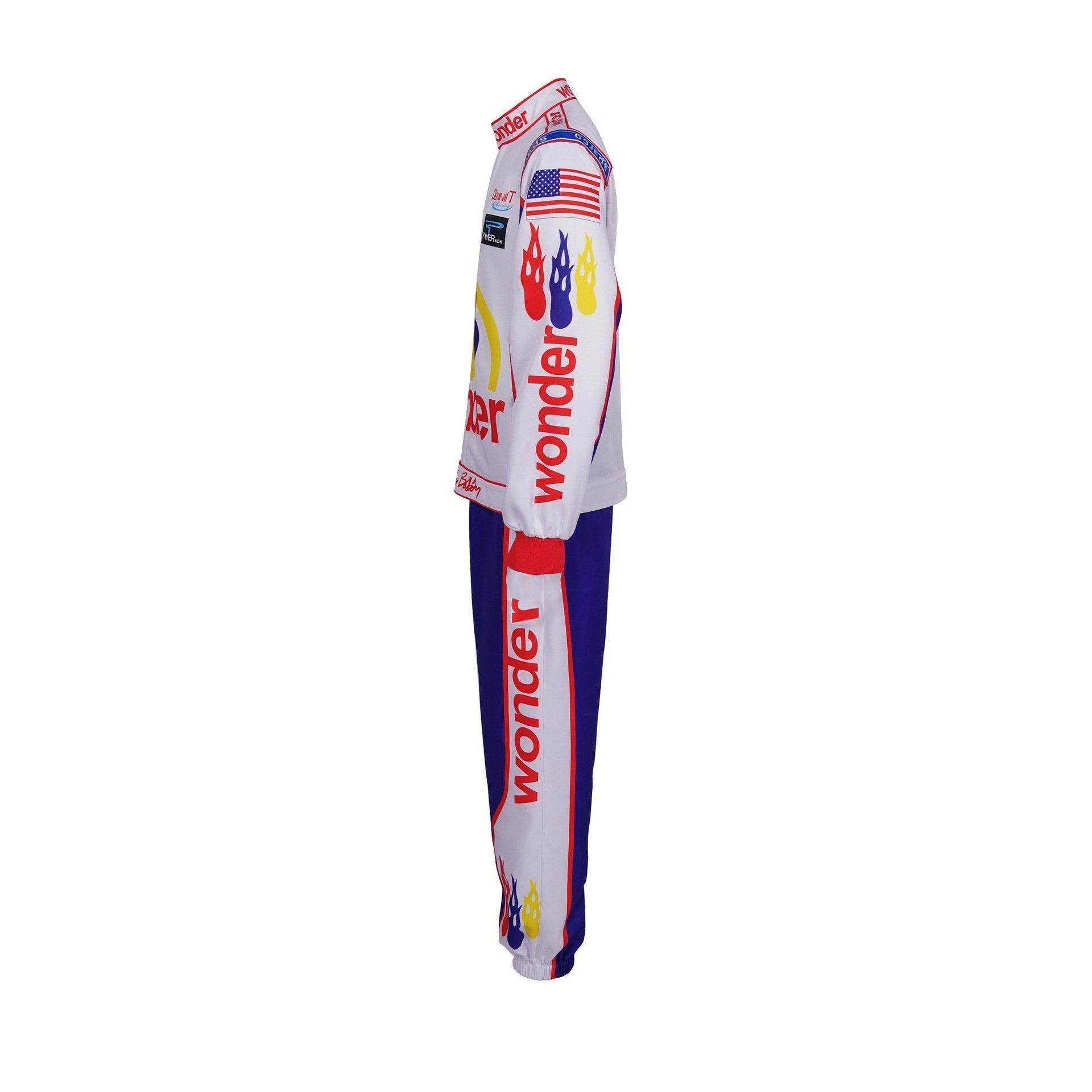 Ricky Bobby Nascar Cosplay Costume Talladega Nights Wonder Bread Racing Apparel - Ecosfun