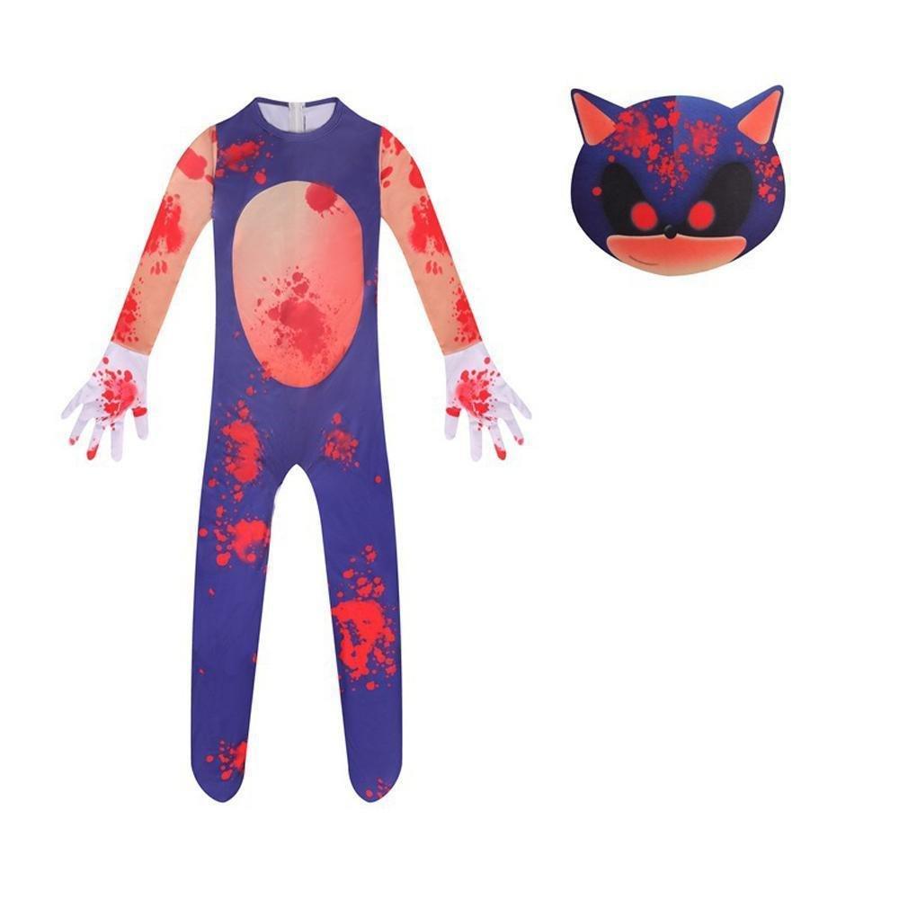 Sonic The Hedgehog Cosplay Costumes Cartoon Jumpsuit Romper Dress Up Stage Outfits for Kids - Pajamasbuy