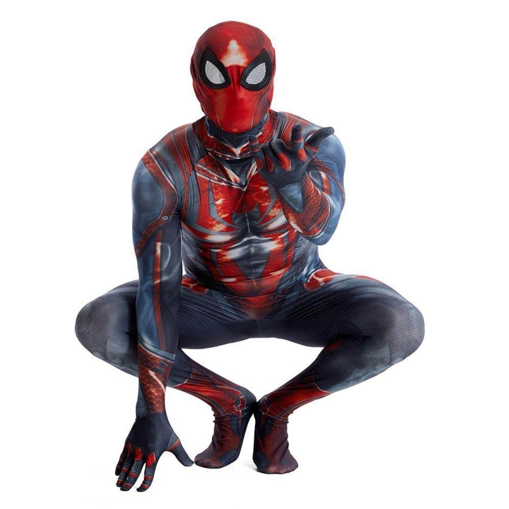 Spider Armor MK III Spider Man Peter Parker Shimmering Cosplay Suit PS4 Costume - Ecosfun