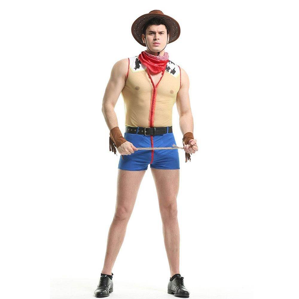 Stag Do Party Fancy Dress Costume Sheriff Woody Night Club For Men - Ecosfun