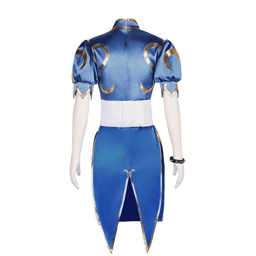 Street Fighter Chun Li Cheongsam Cosplay Costume Outfits Halloween Carnival Suit - Ecosfun