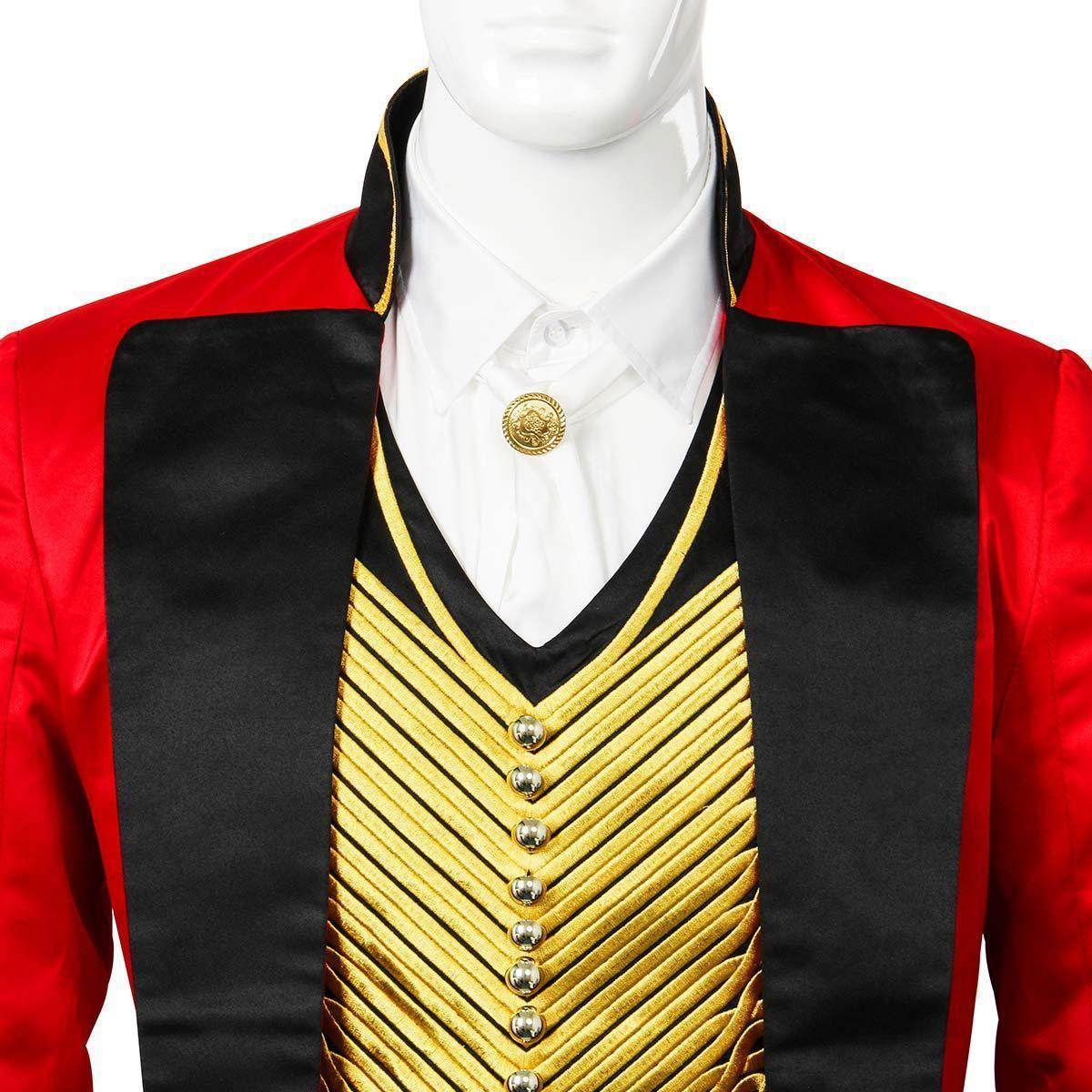 The Greatest Showman Cosplay Costume P.T. Barnum Red Suit - Ecosfun