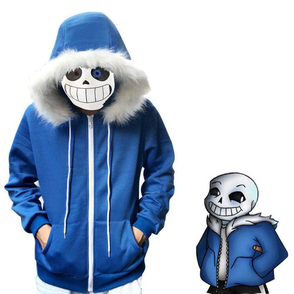 Undertale Sans Hoodie Costume Cosplay Sweatshirt for Halloween - Ecosfun