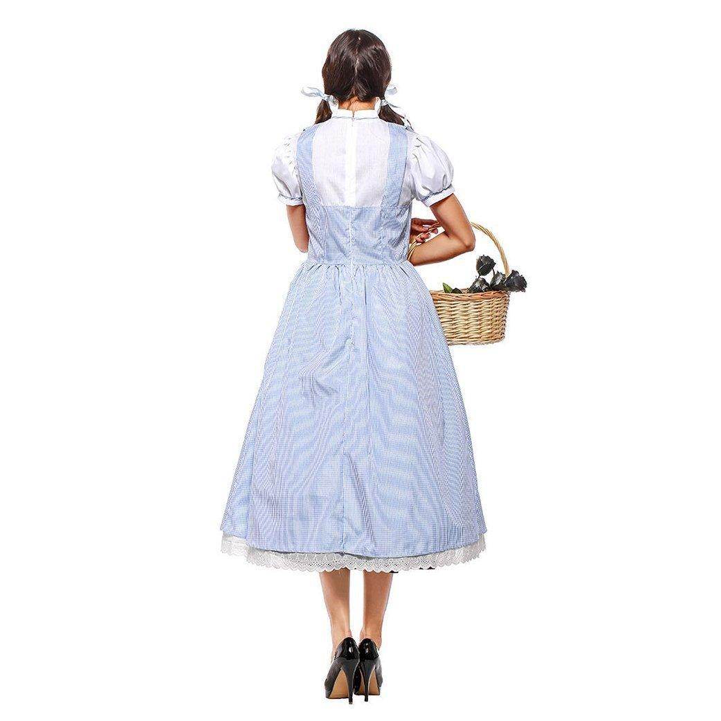 Wizard of Oz Dorothy Costume Dress Maid Alice for Women XXL Size - Ecosfun
