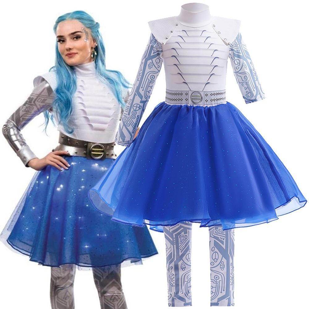 Zombie girls team uniform dress tights two-piece costume - Ecosfun