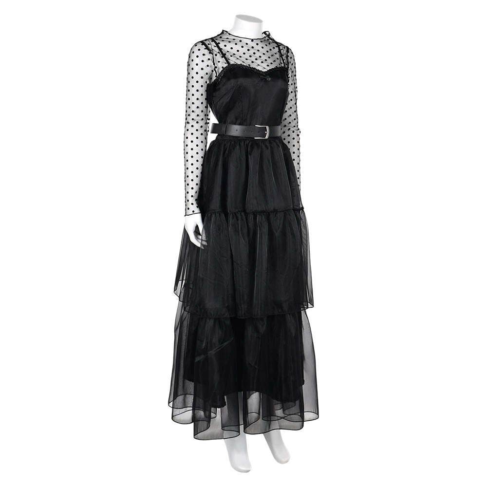 Lisa Frankenstein Misty Cosplay Costume Women Black Dress Party Carnival - Ecosfun