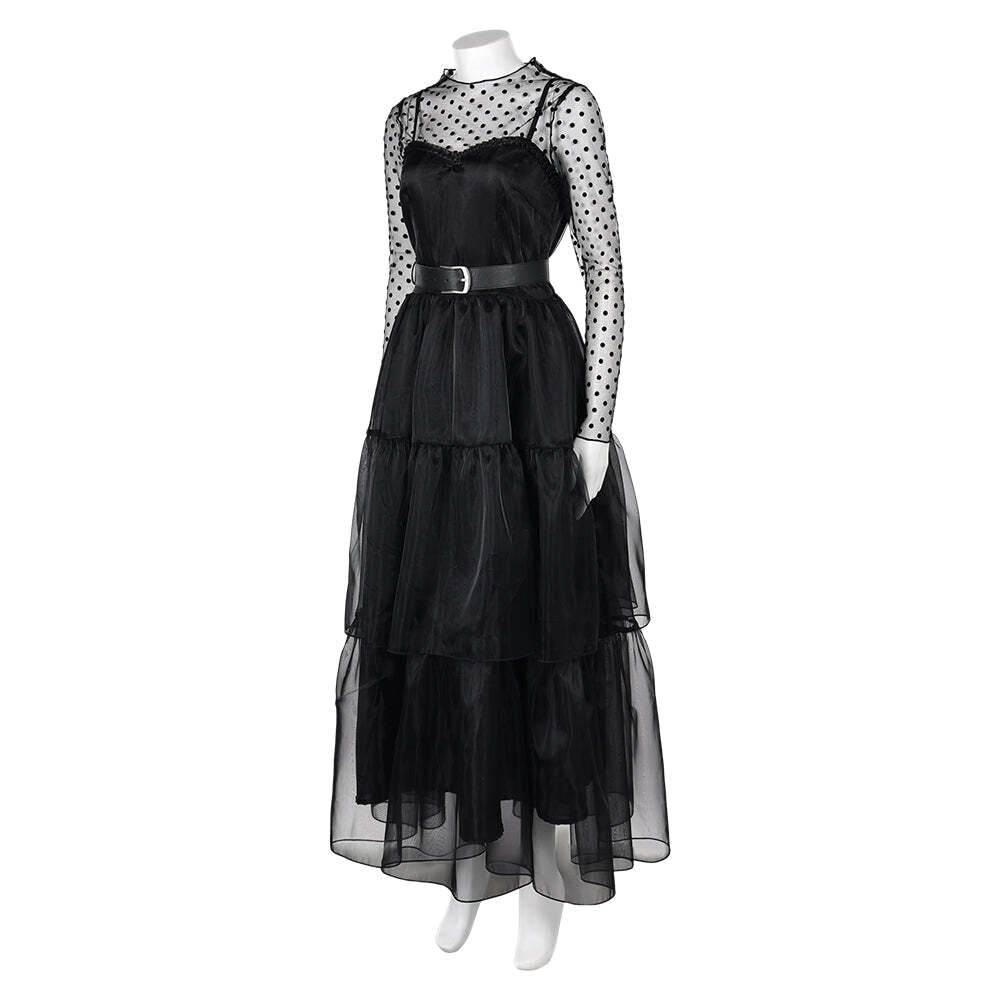Lisa Frankenstein Misty Cosplay Costume Women Black Dress Party Carnival - Ecosfun