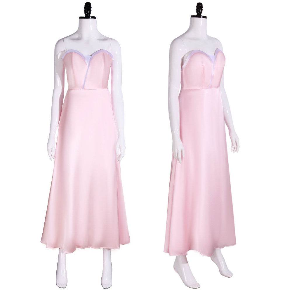 Wicked Glinda Women Pink Suspender Dress Outfit Carnival Cosplay Costume - Ecosfun