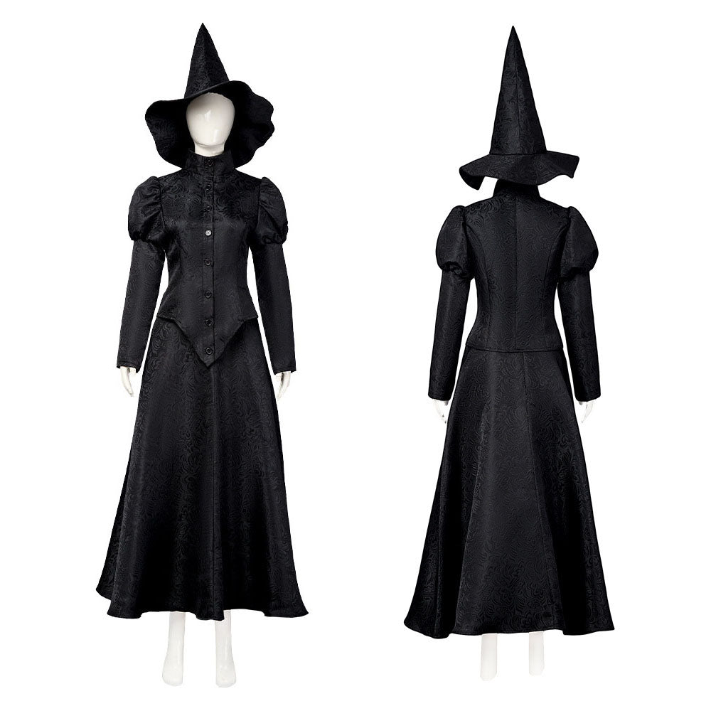 Wicked Elphaba Women Dress Outfit Carnival Cosplay Costume Set