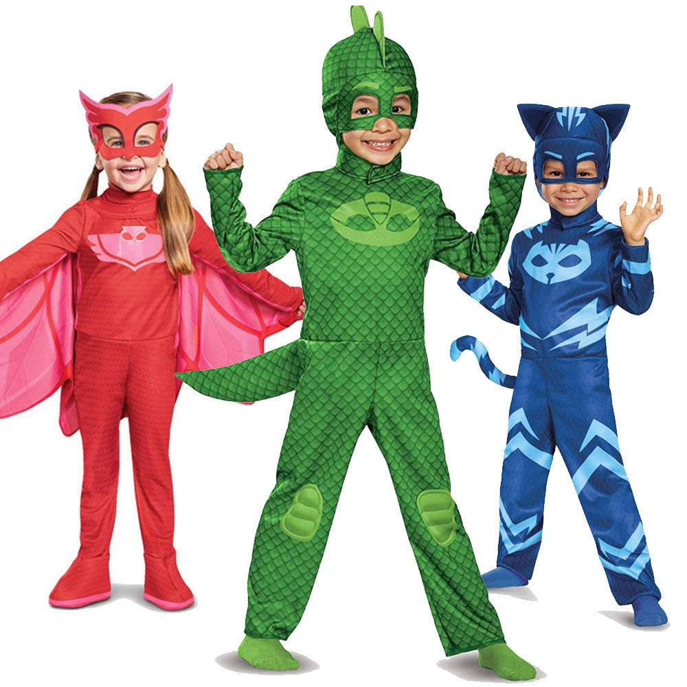 PJ Masks Owlette Catboy Gekko Toddler Costume Cosplay Halloween - Ecosfun