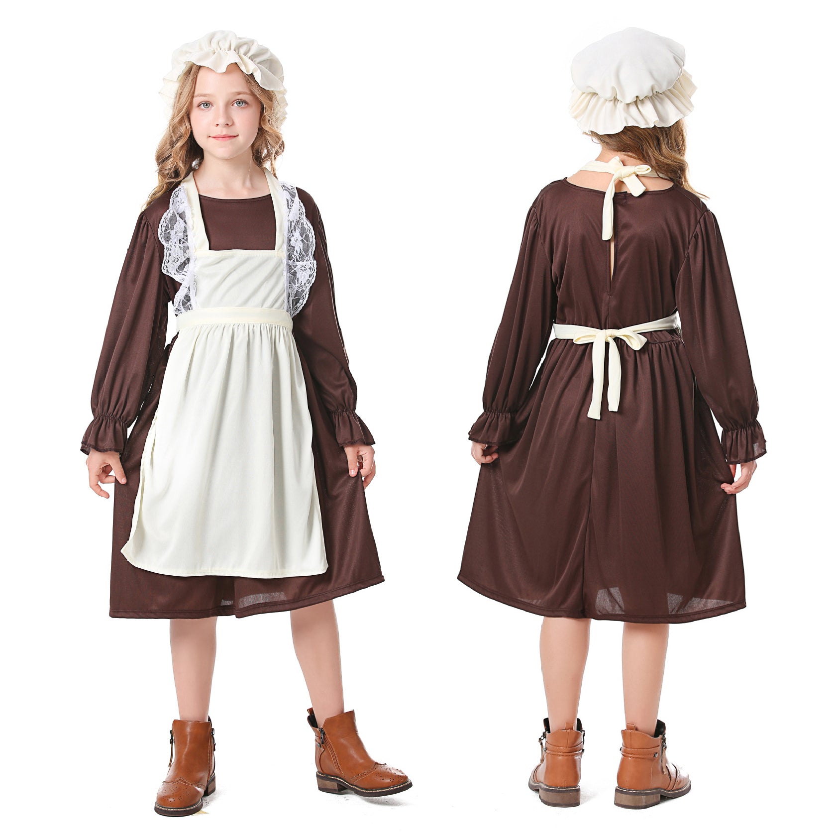 Medieval Costume For Children: European Colonial Poor Man Grandma Costume