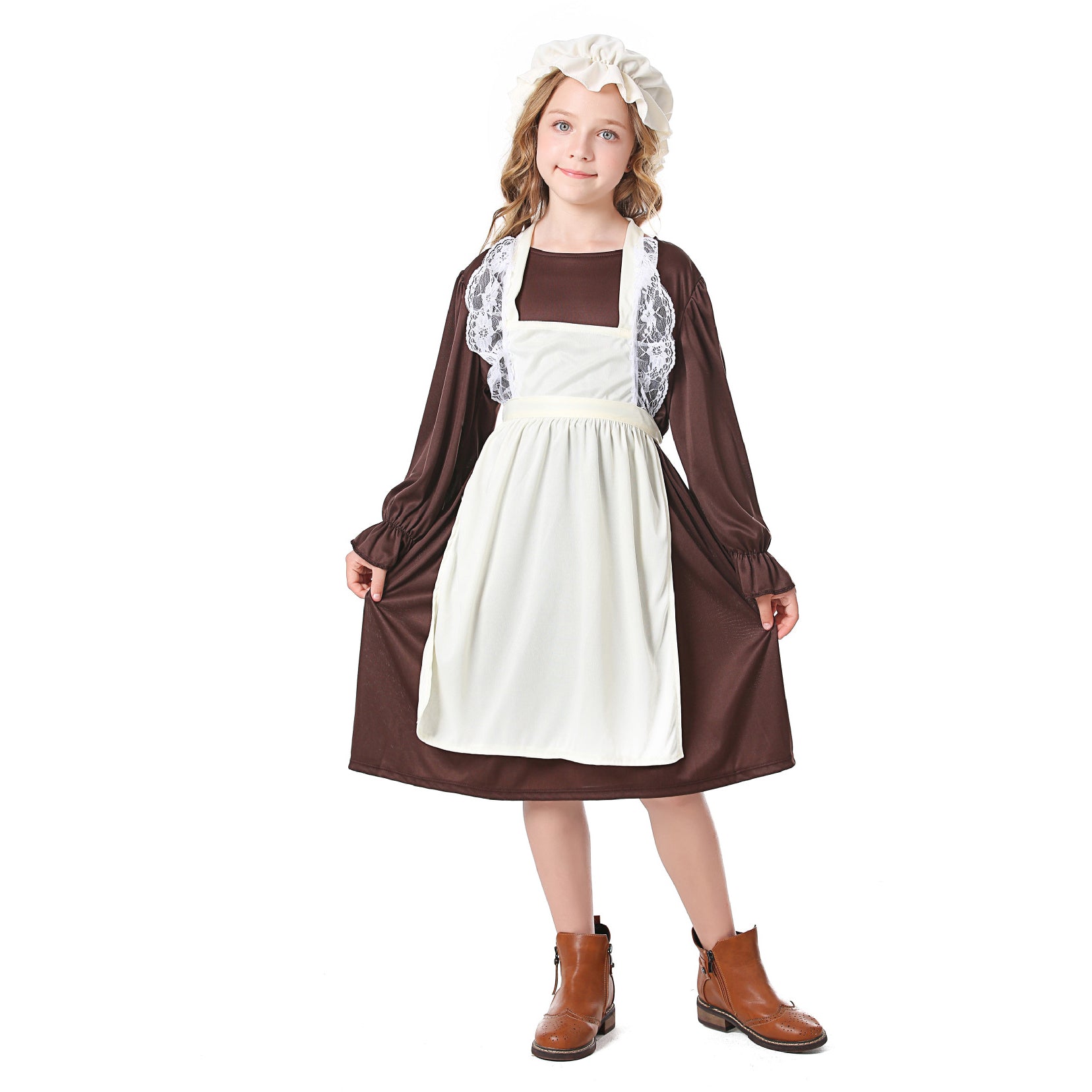 Medieval Costume For Children: European Colonial Poor Man Grandma Costume