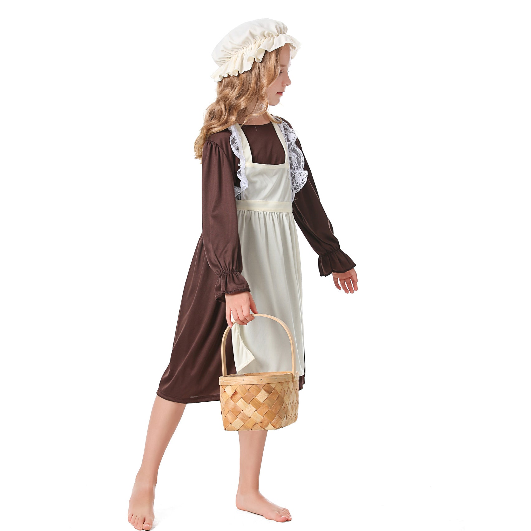 Medieval Costume For Children: European Colonial Poor Man Grandma Costume