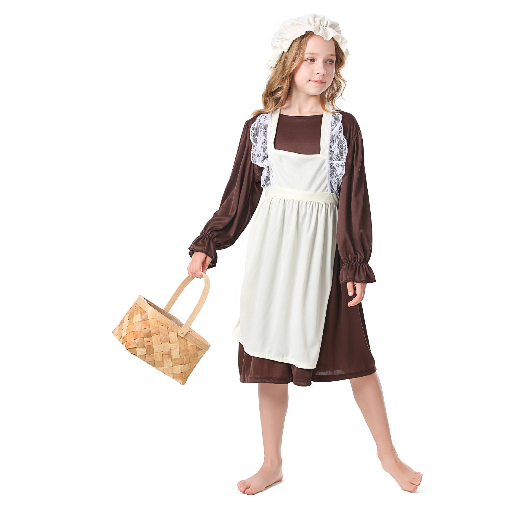 Medieval Costume For Children: European Colonial Poor Man Grandma Costume