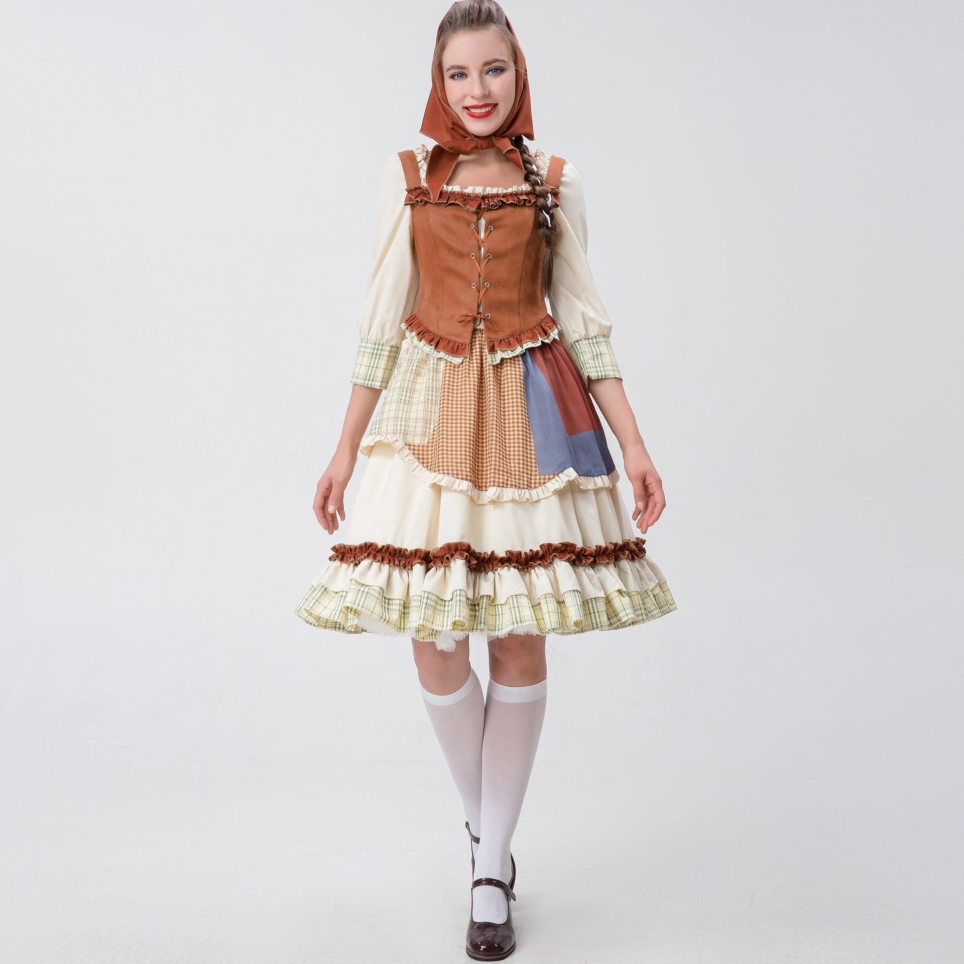 Little Red Riding Hood Halloween Dress Costume Maid Stage Suit