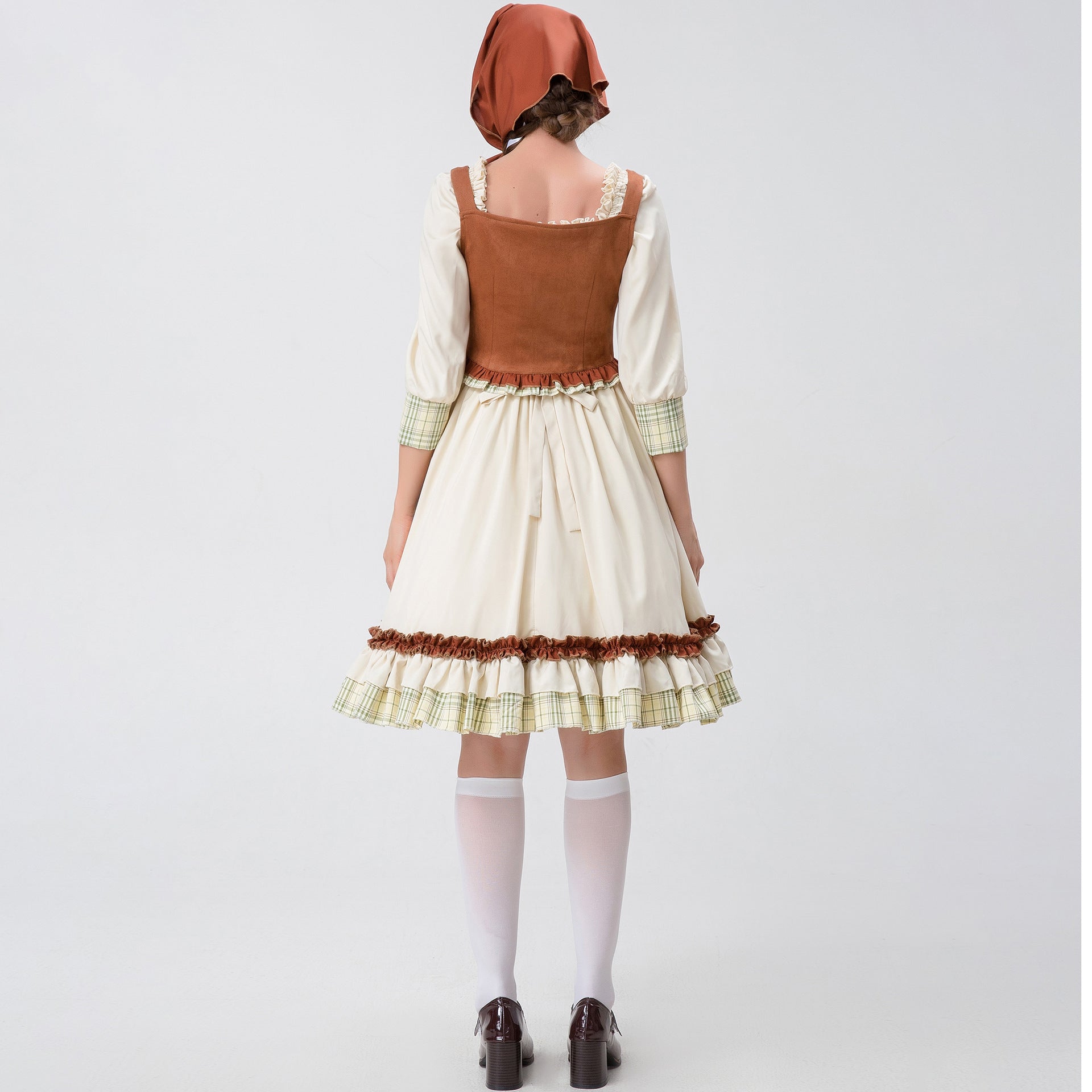 Little Red Riding Hood Halloween Dress Costume Maid Stage Suit