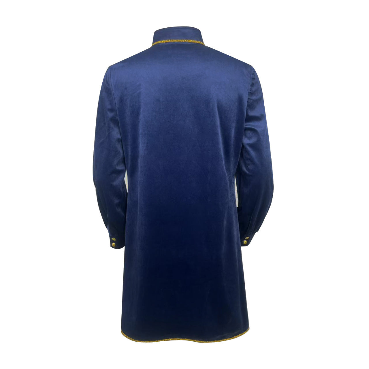 Men's Blue Beauty and the Beast Prince Costume Medieval Tailcoat Gothic Frock Coat