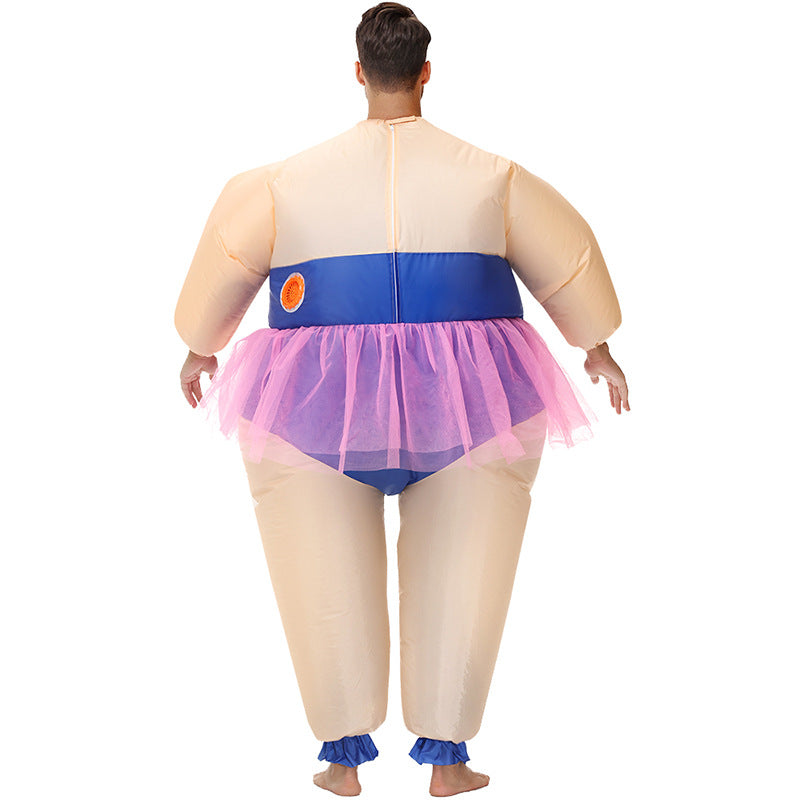 Ballerina Clown Ireland Hula funny Inflatable Costume suit Halloween