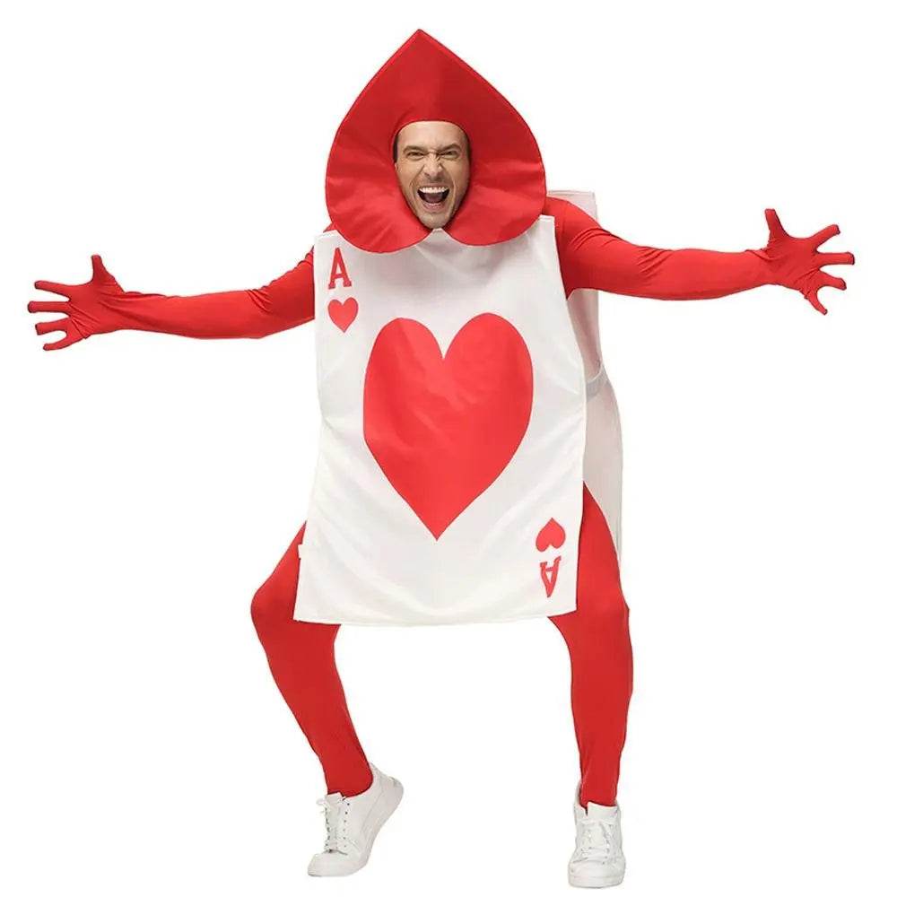 Alice in Wonderland stage performance poker heart peach A Costume Cosplay Party - Ecosfun