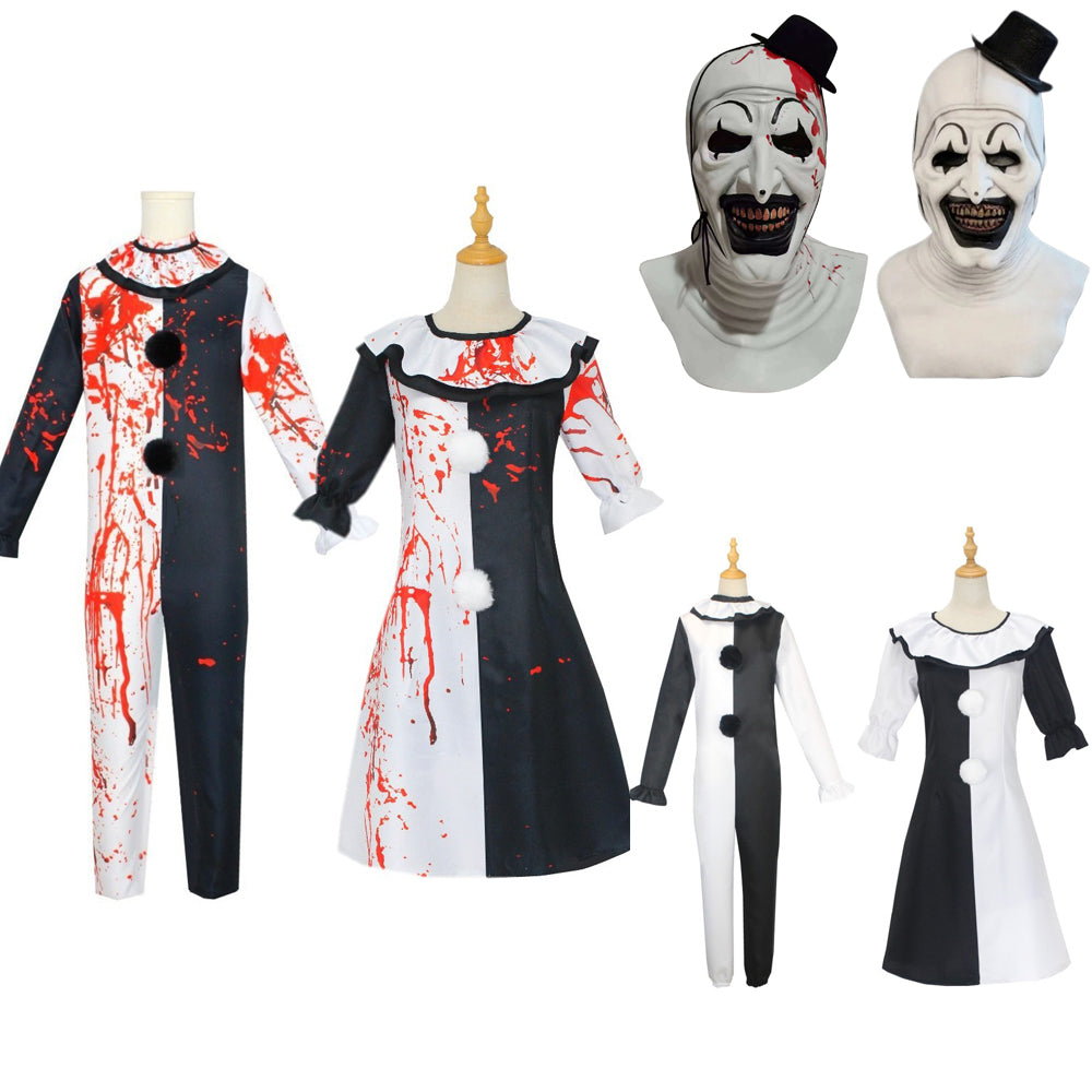 Terrifier 2 Kunst Der Clown Joker Cosplay Kostüm Overall Halloween