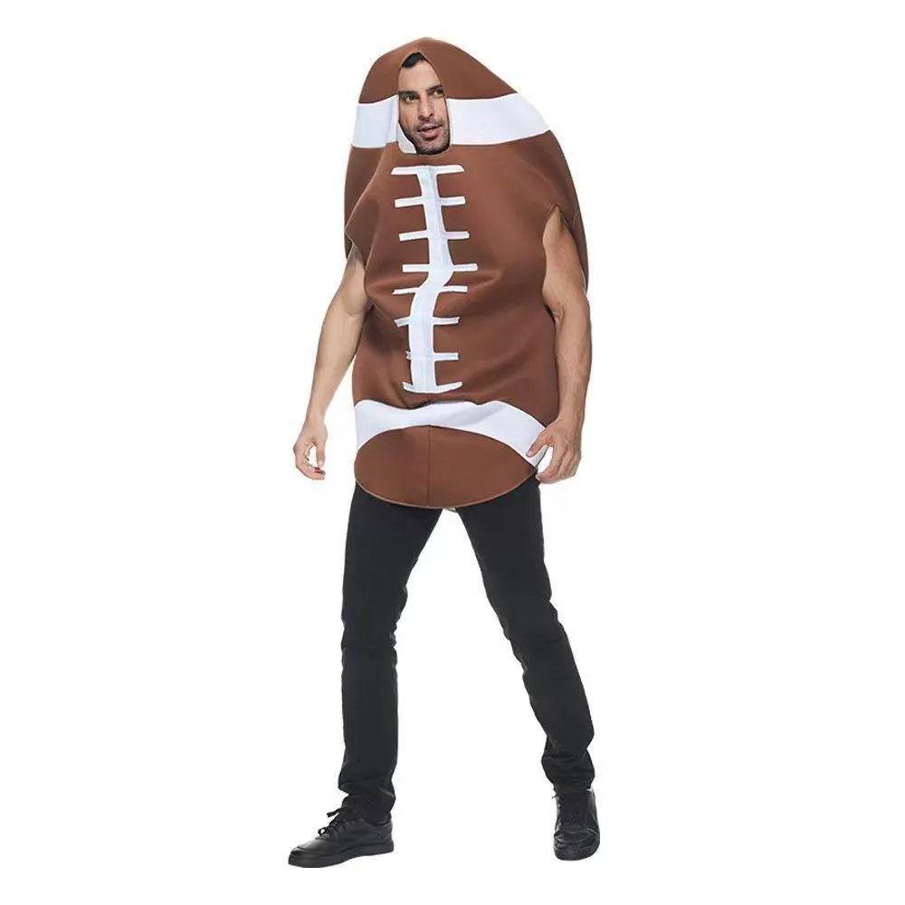 Funny Rugby Sports Equipment Halloween Carnival Suit Cosplay Costume For Adults - Ecosfun