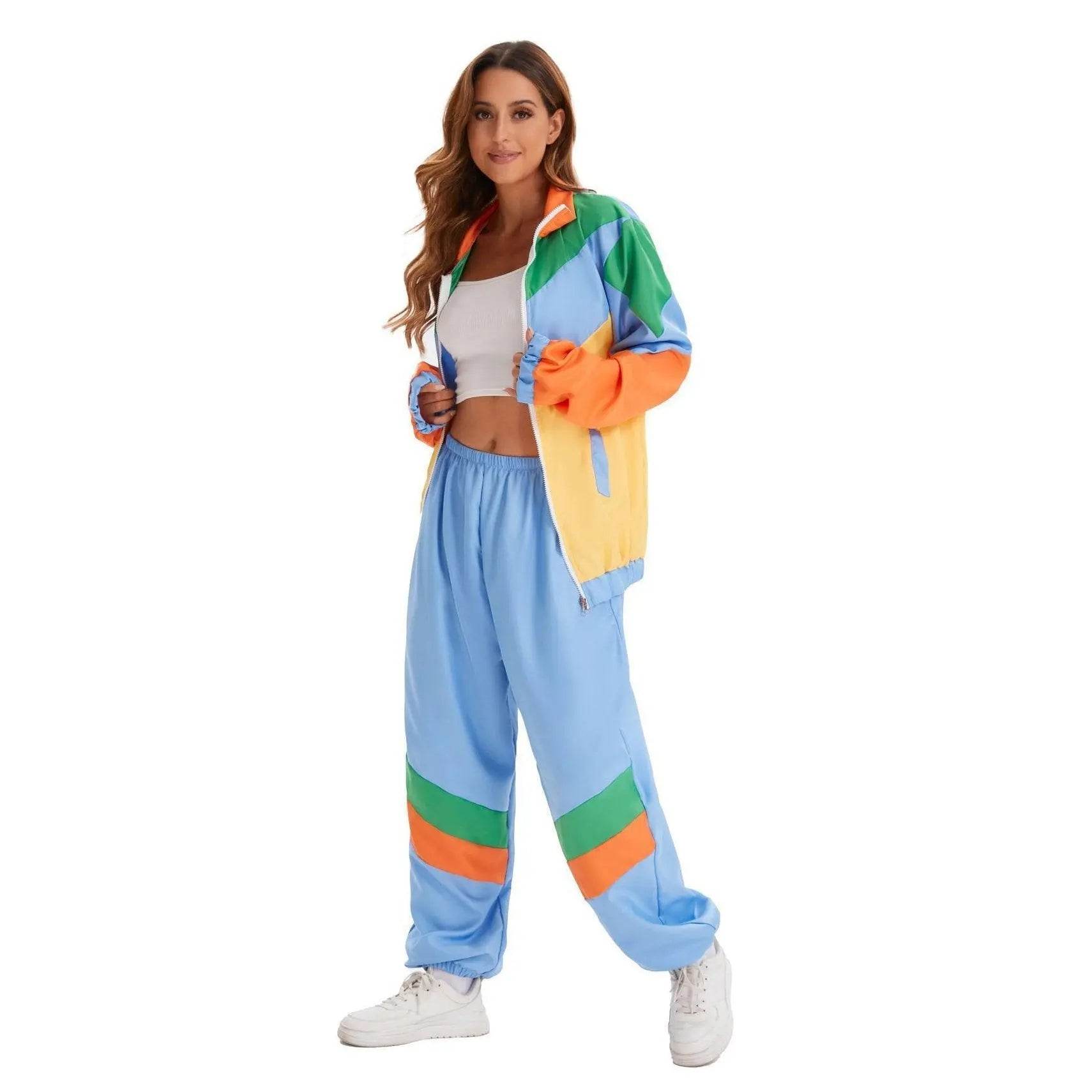 Hip Hop Rock Hippie 70s Costumes Vintage Cosplay Halloween Outfit - Ecosfun
