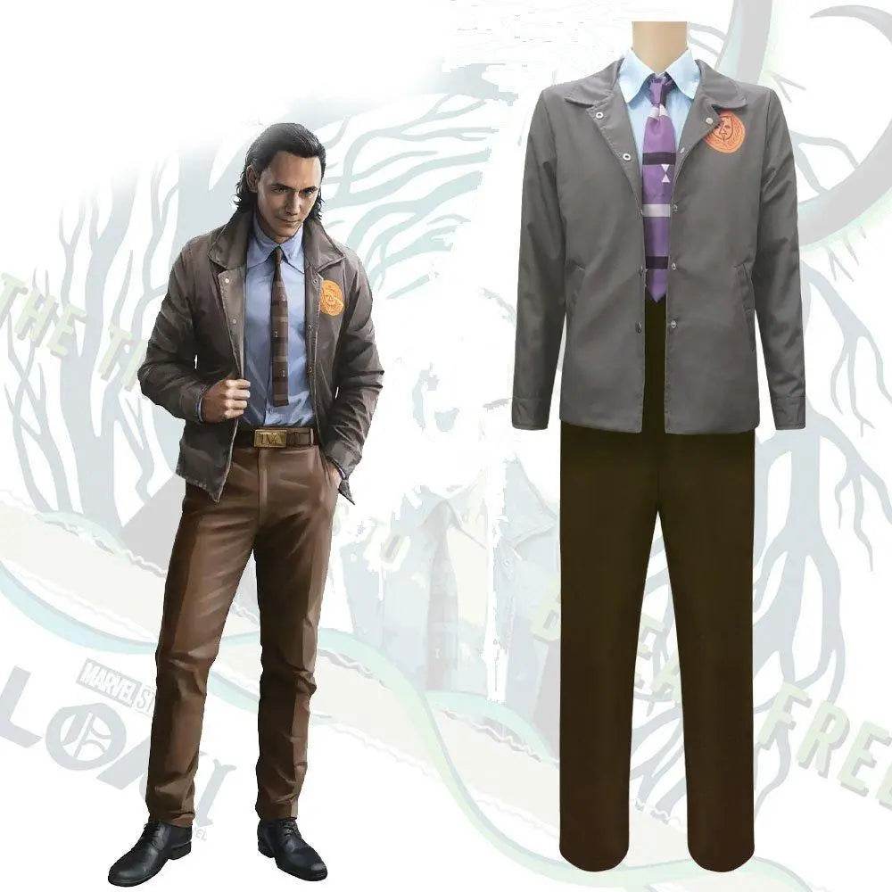 Loki Costumes Halloween Cos Variant Uniform Superhero Cosplay Jacket Asgard Evil Loki Role Play Outfit Full Set - Ecosfun