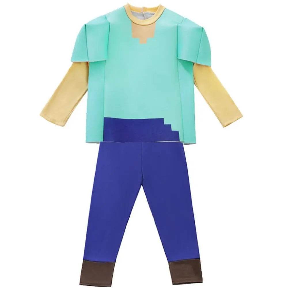 Steve Costume Minecraft Herobrine Notch Alex Cosplay Stage Game Costumes Suits For Kids - Pajamasbuy