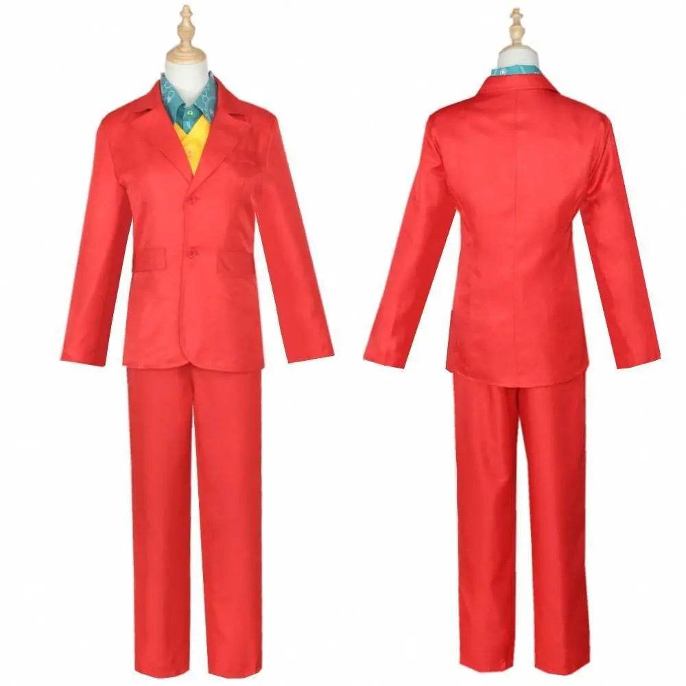 The Joker Cosplay Costume Halloween Party Joaquin Phoenix Clown Outfit Suit for Men - Ecosfun