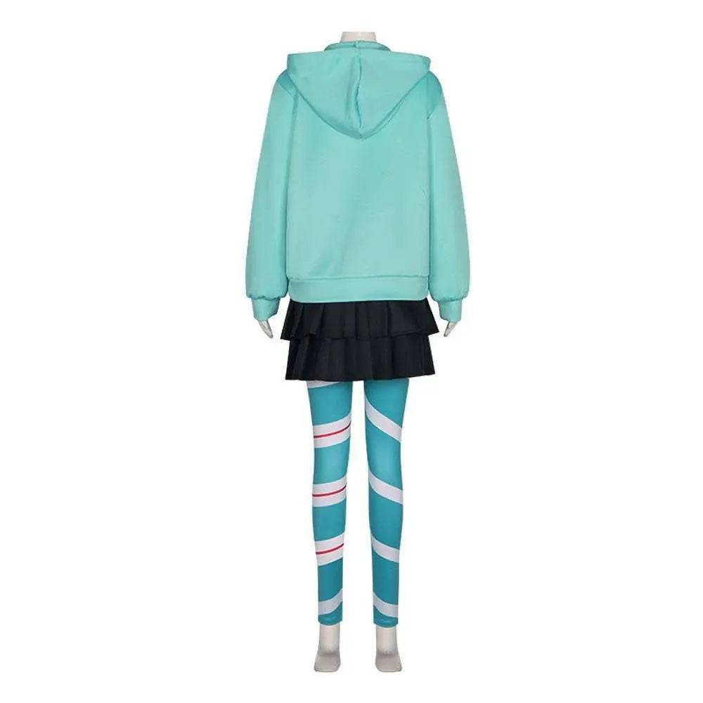 Wreck-It Ralph 2 Vanellope von Schweetz Cosplay Costume Outfits Halloween Party Carnival Suit - Ecosfun