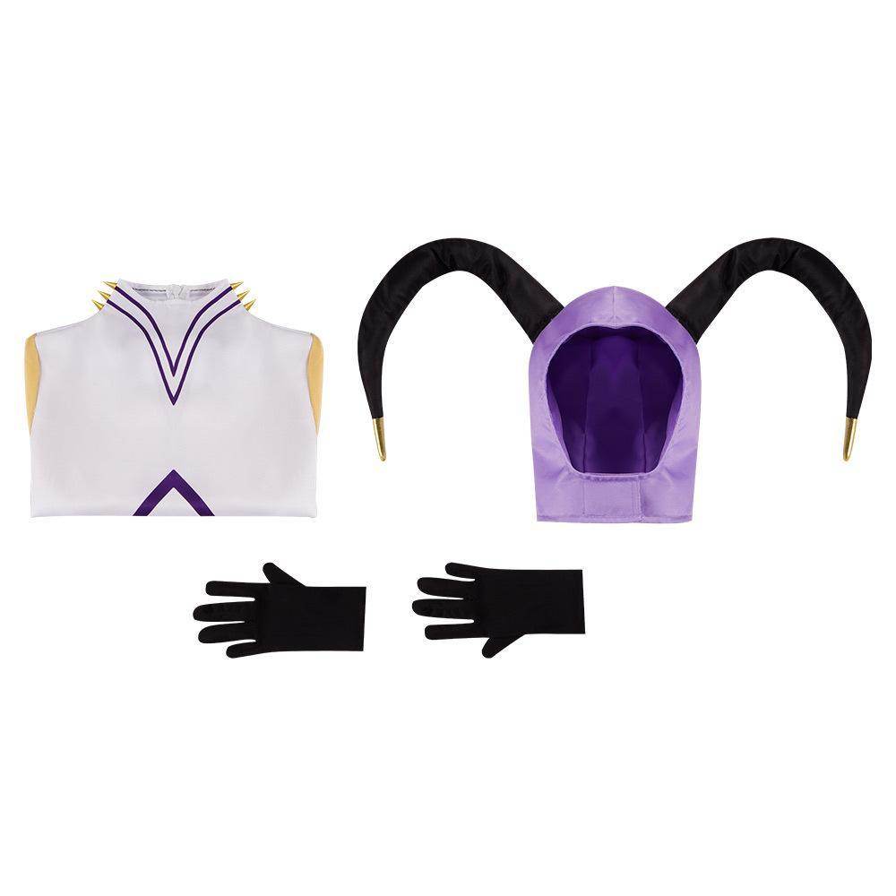 Hazbin Hotel Adam Cosplay Adam Robe Gloves Outfit Halloween - Ecosfun