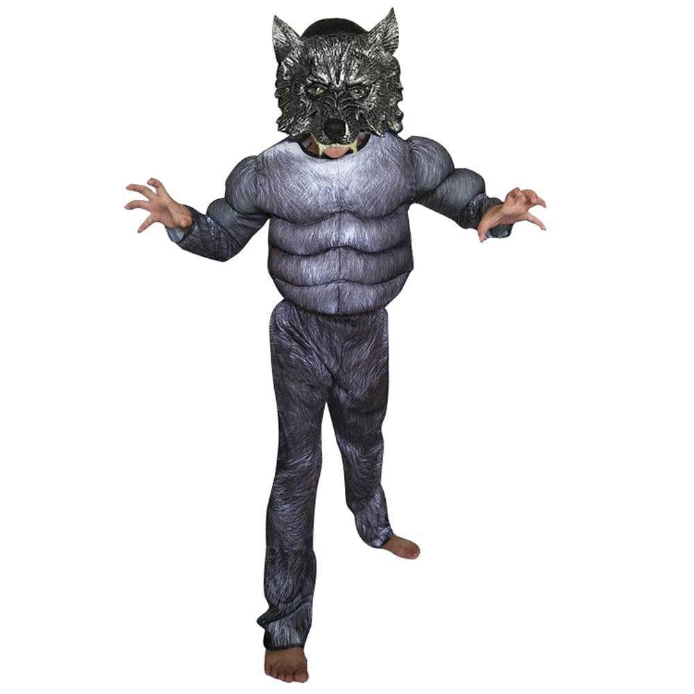 into the woods 1987 wolf costume Masquerade for Adults Halloween - Ecosfun