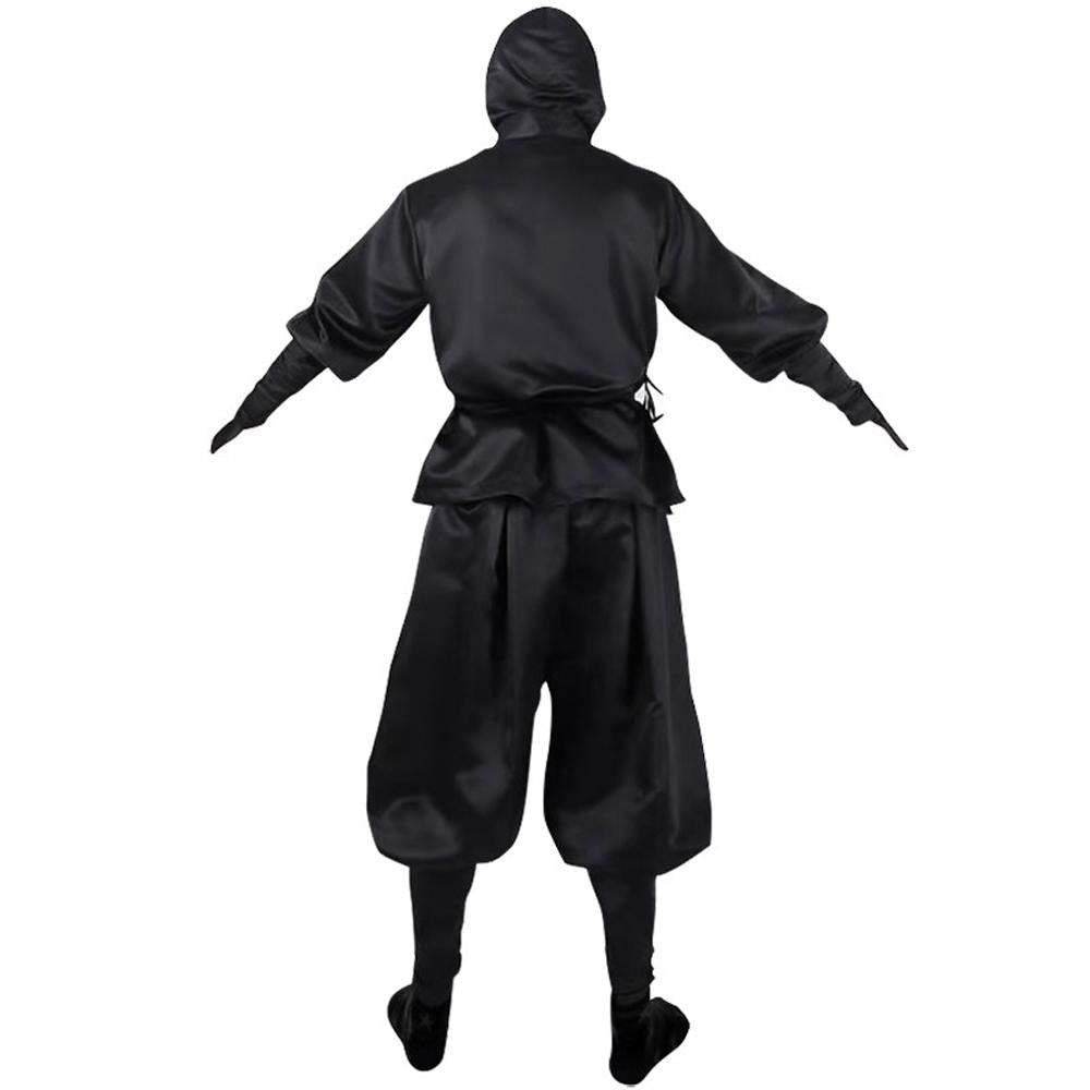 Japanese Ninja Bushido Cosplay Costume with Hood Socks Halloween Outfit Set Dress Up For Men - Pajamasbuy