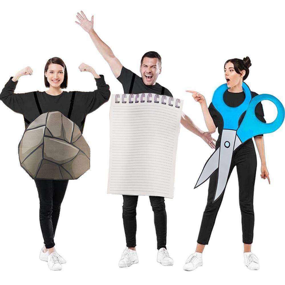 Lightweight Funny Costume finger-guessing game Halloween Adult Body Suits - Ecosfun