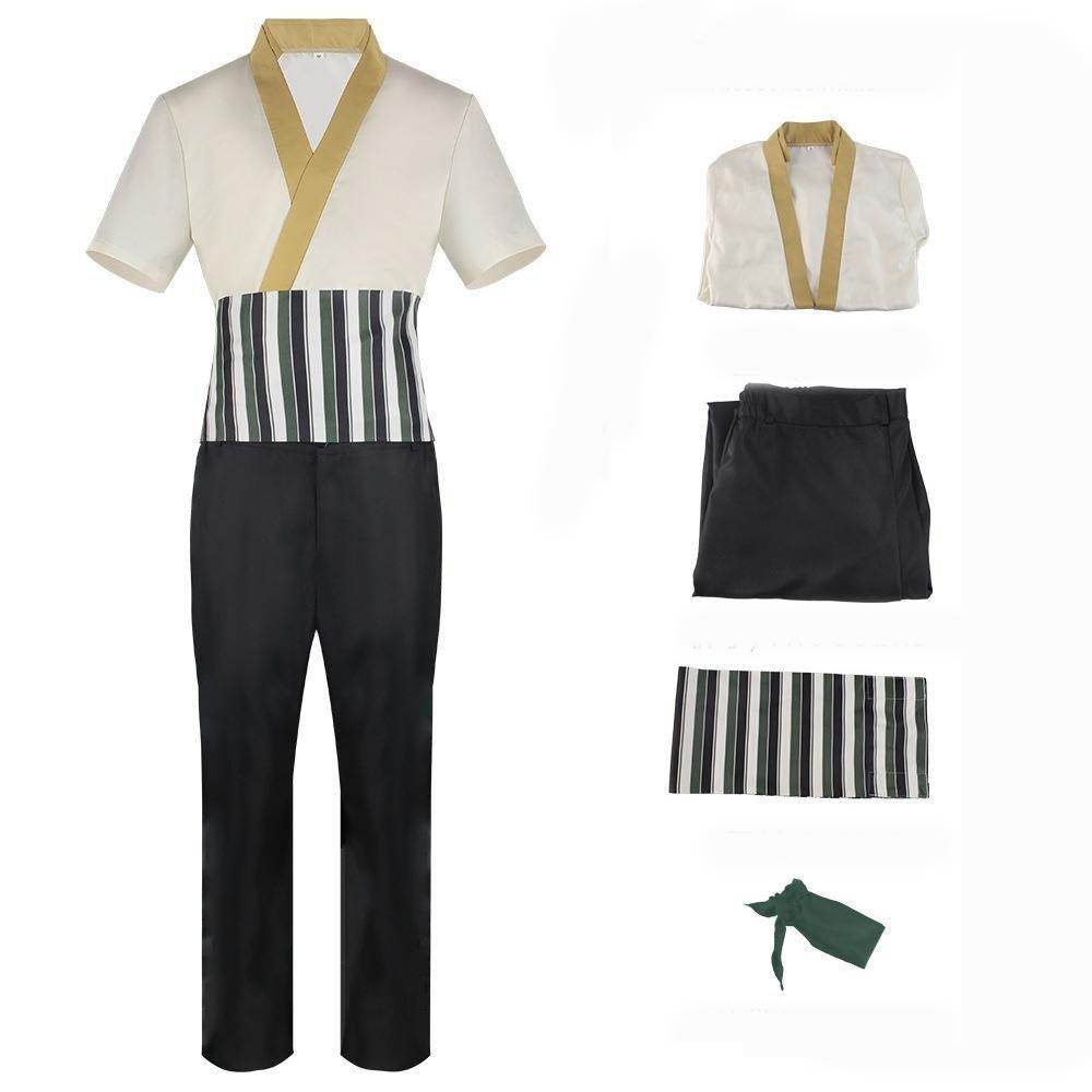 live Movie One Piece Roronoa Zoro Cosplay Costume Whole Set - Ecosfun