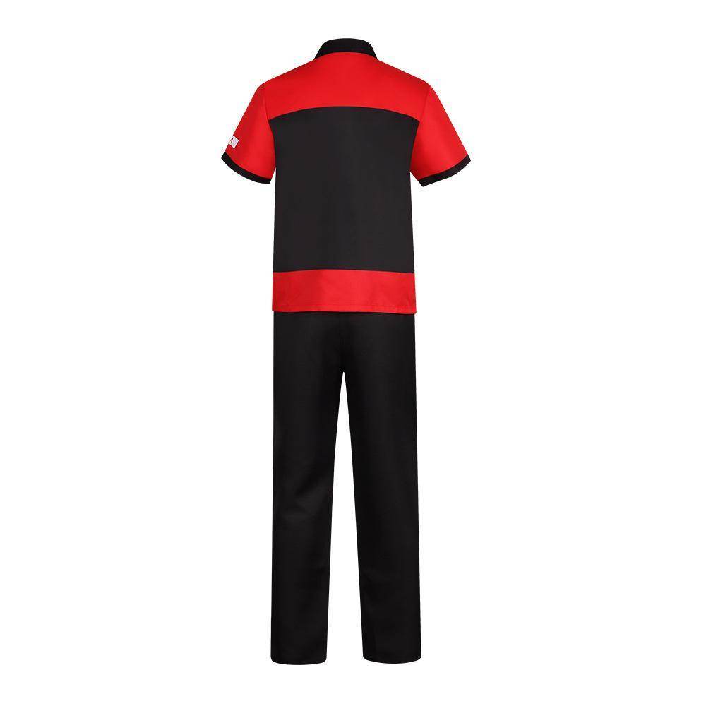 Manny's Burger Shop Clerk Cosplay Costume Bryan Tyler Employee Uniform - Ecosfun
