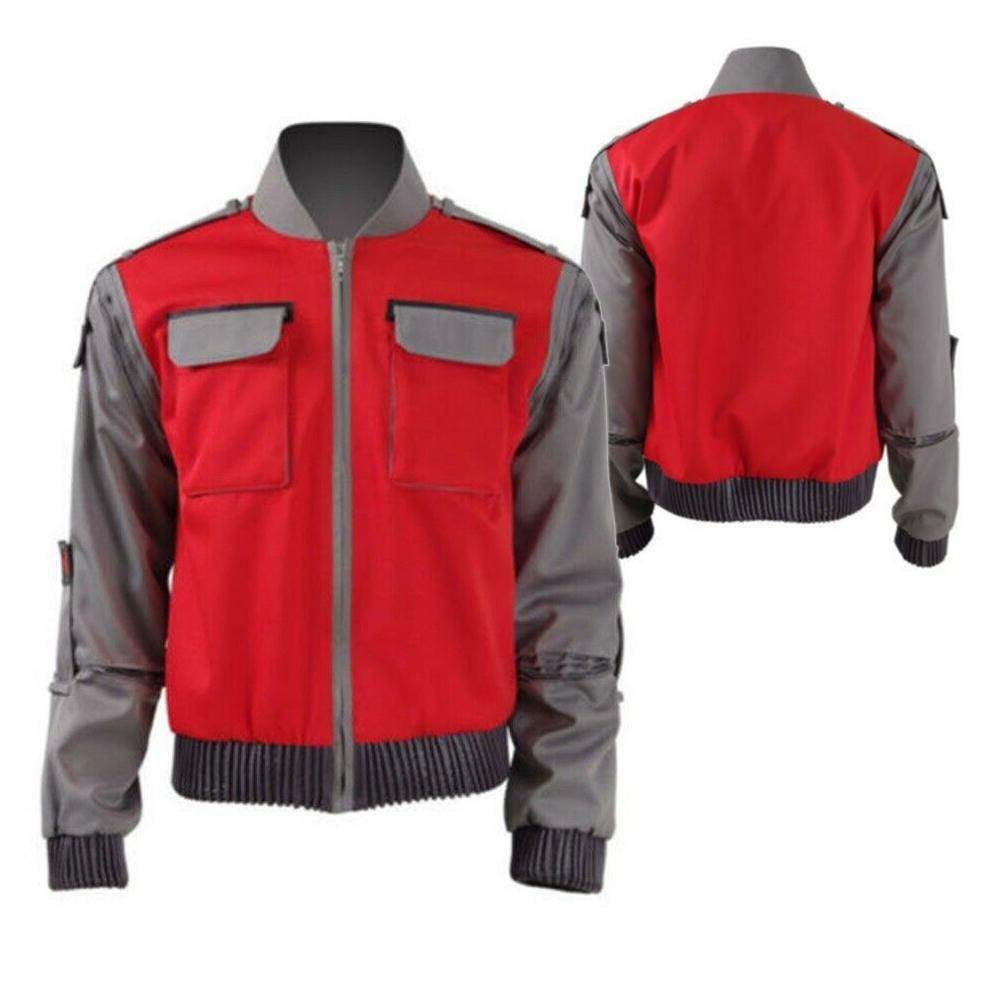 Marty McFly Back to the Future Costume Cosplay Party Carnival Jacket Adult - Ecosfun