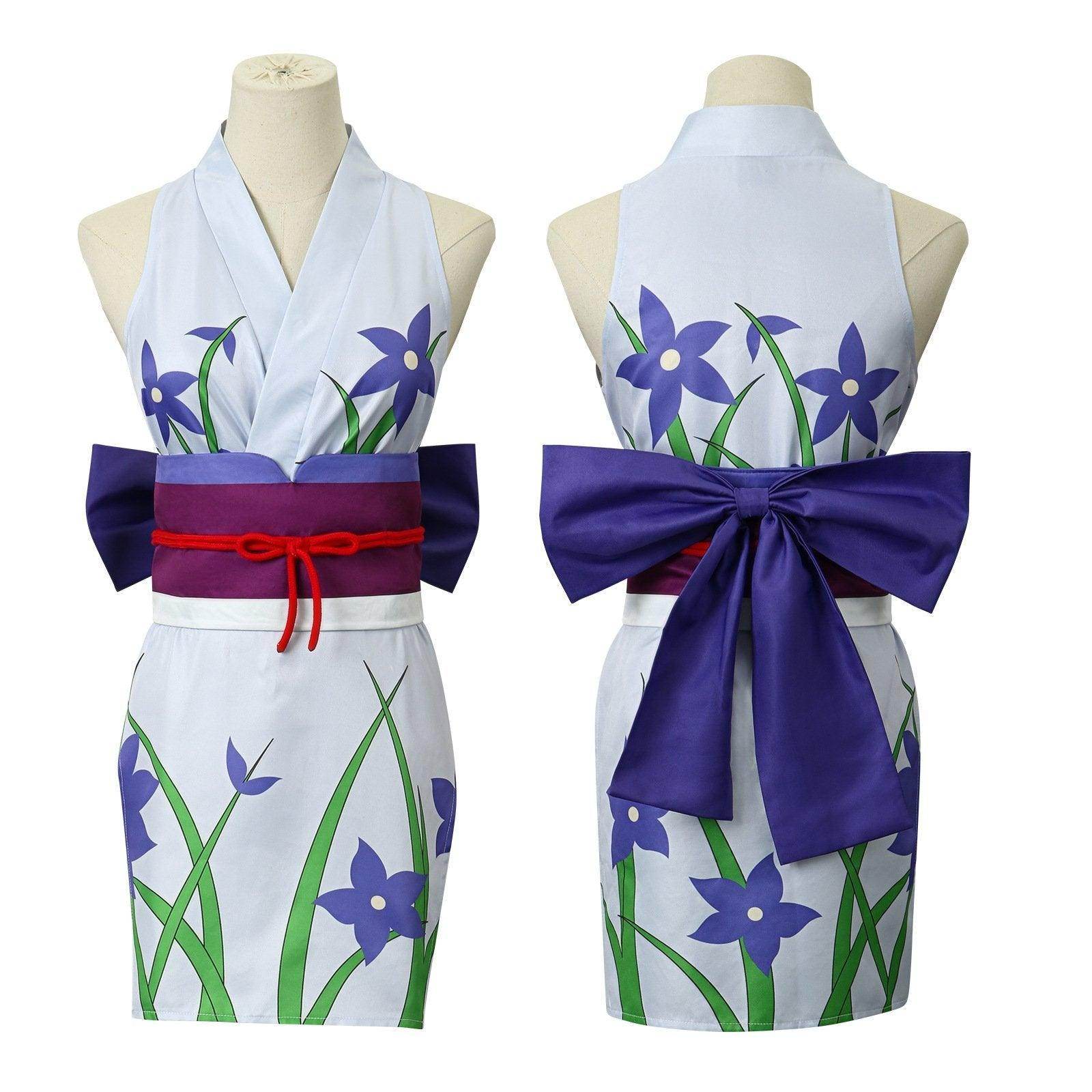 One Piece Nico Robin Costumes Japanese Anime Kimono Robe Fancy cosplay - Ecosfun