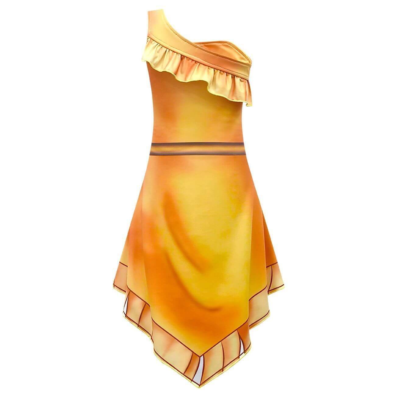 Pocahontas costume for girls Irregular dress Native American Kids Costume - Ecosfun
