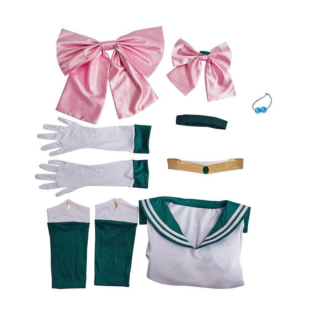Sailor Moon Sailor Neptune Kaiou Michiru Costume Uniform Cosplay Dress Outfits Halloween Suit - Ecosfun
