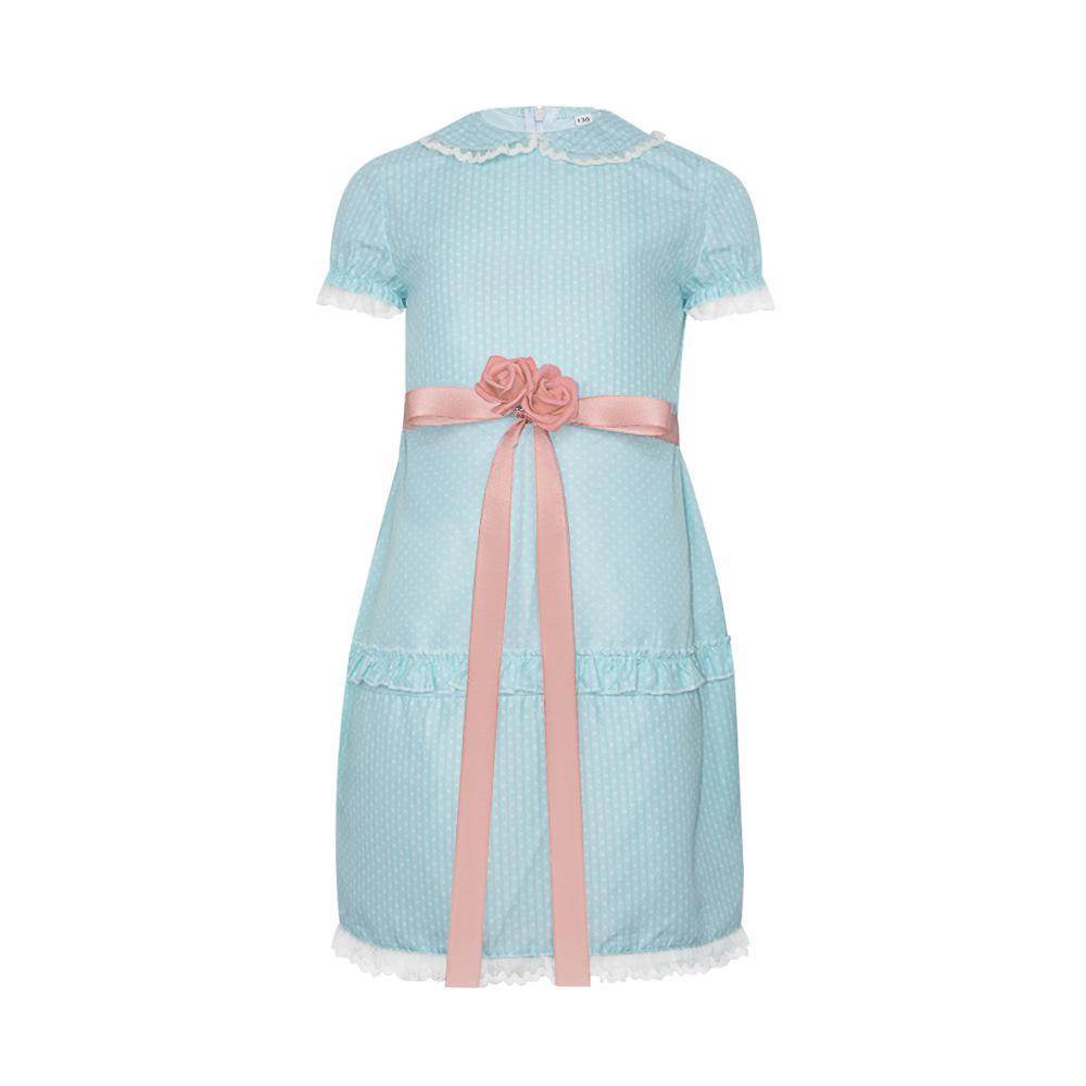 The Shining Twin Girls Cosplay Costume Halloween Dress for Kids - Ecosfun
