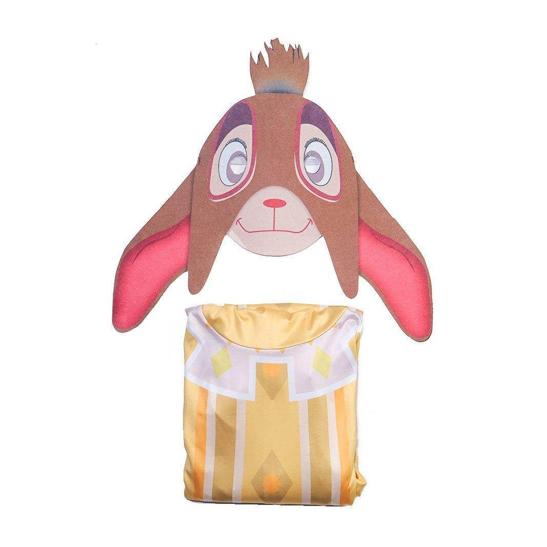 Wish Asha Valentino Cosplay Costume Adult Sheep Jumpsuit with Mask - Ecosfun